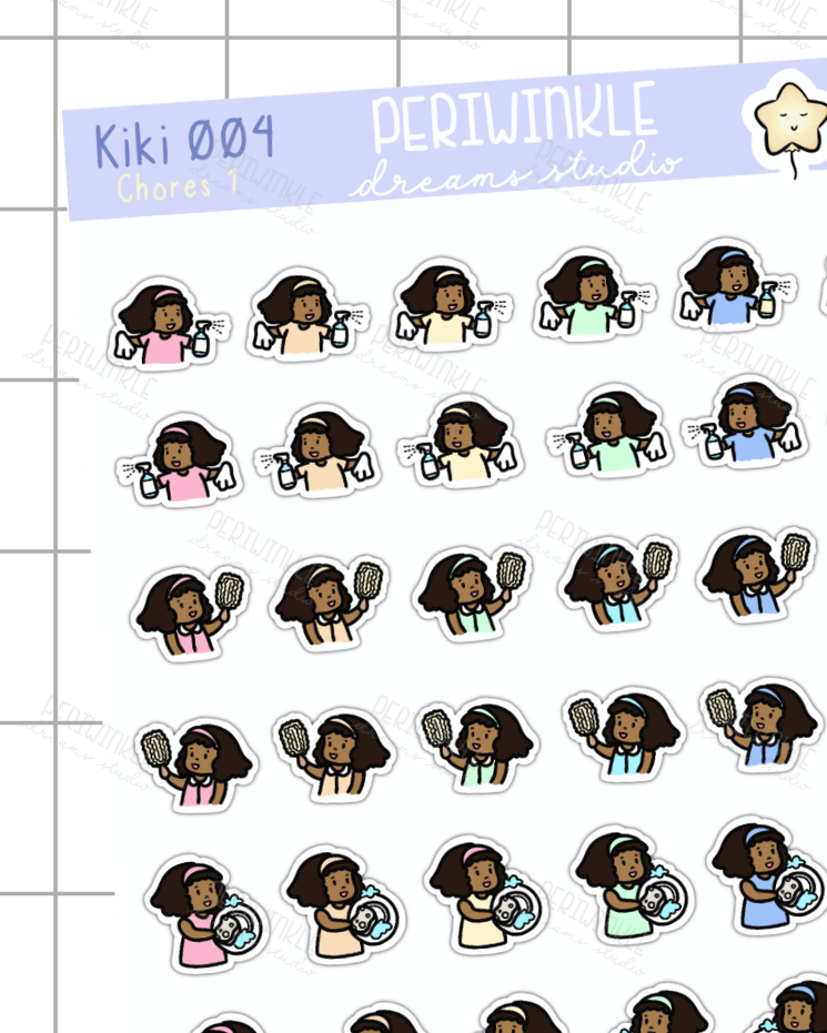 Kiki Doing Chores 1 (Sampler)