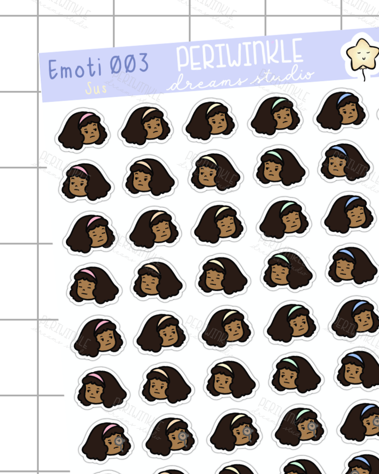 Sus Kiki Emoti Stickers