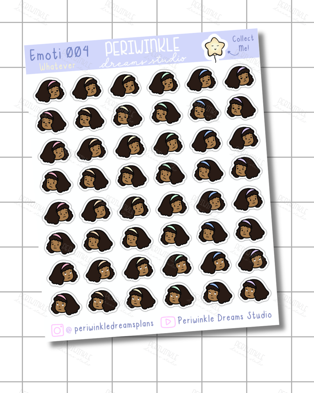 Whatever Kiki Emoti Stickers