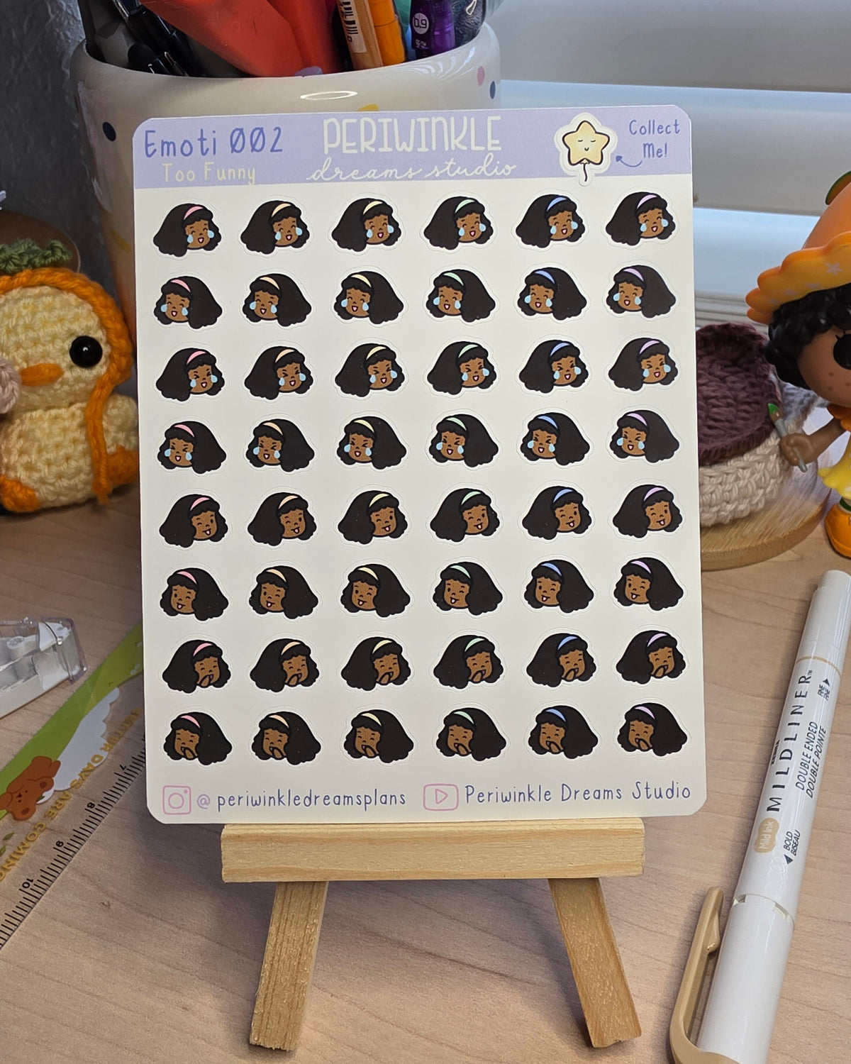 Too Funny Kiki Emoti Stickers