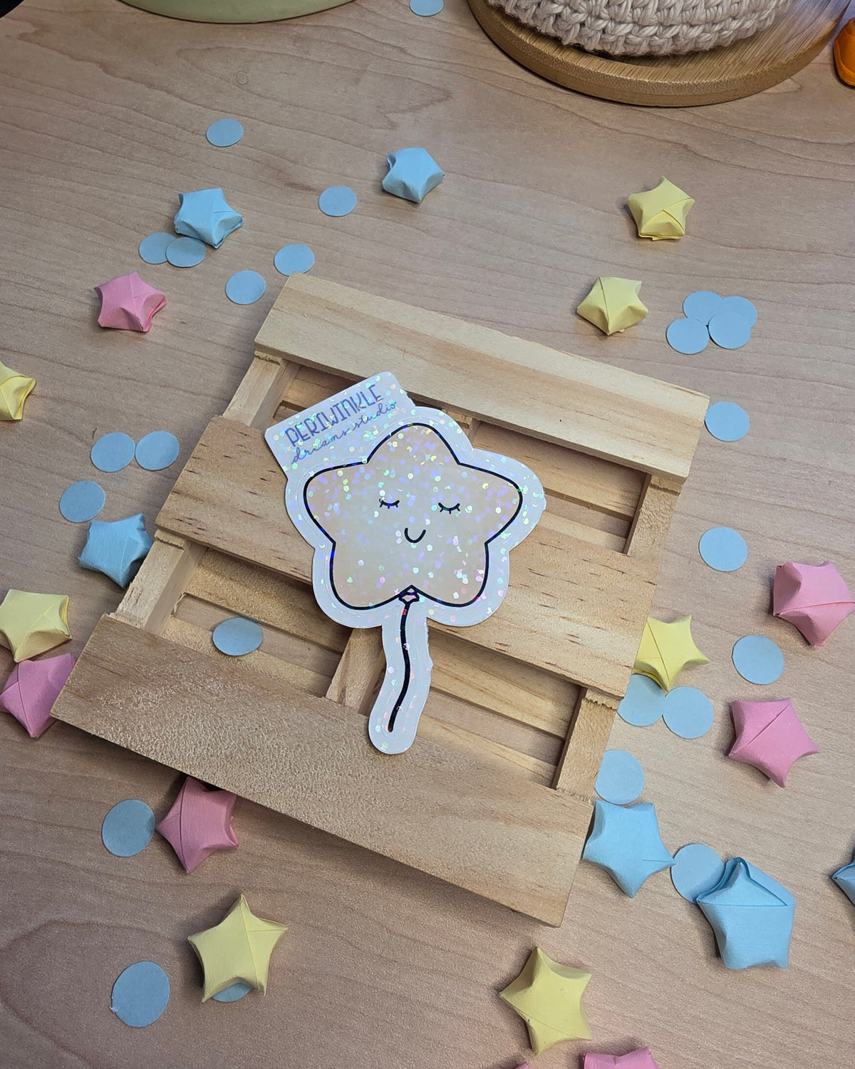 Star Balloon Die Cut Sticker