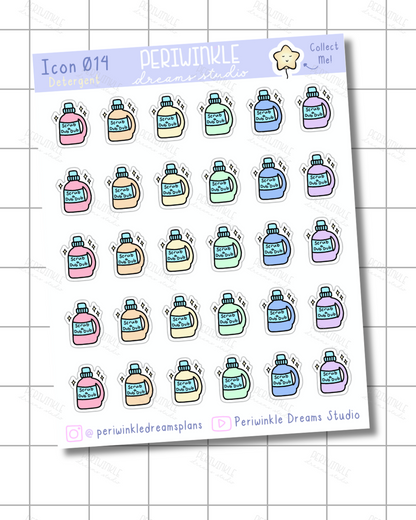 Detergent Icon Planner Stickers
