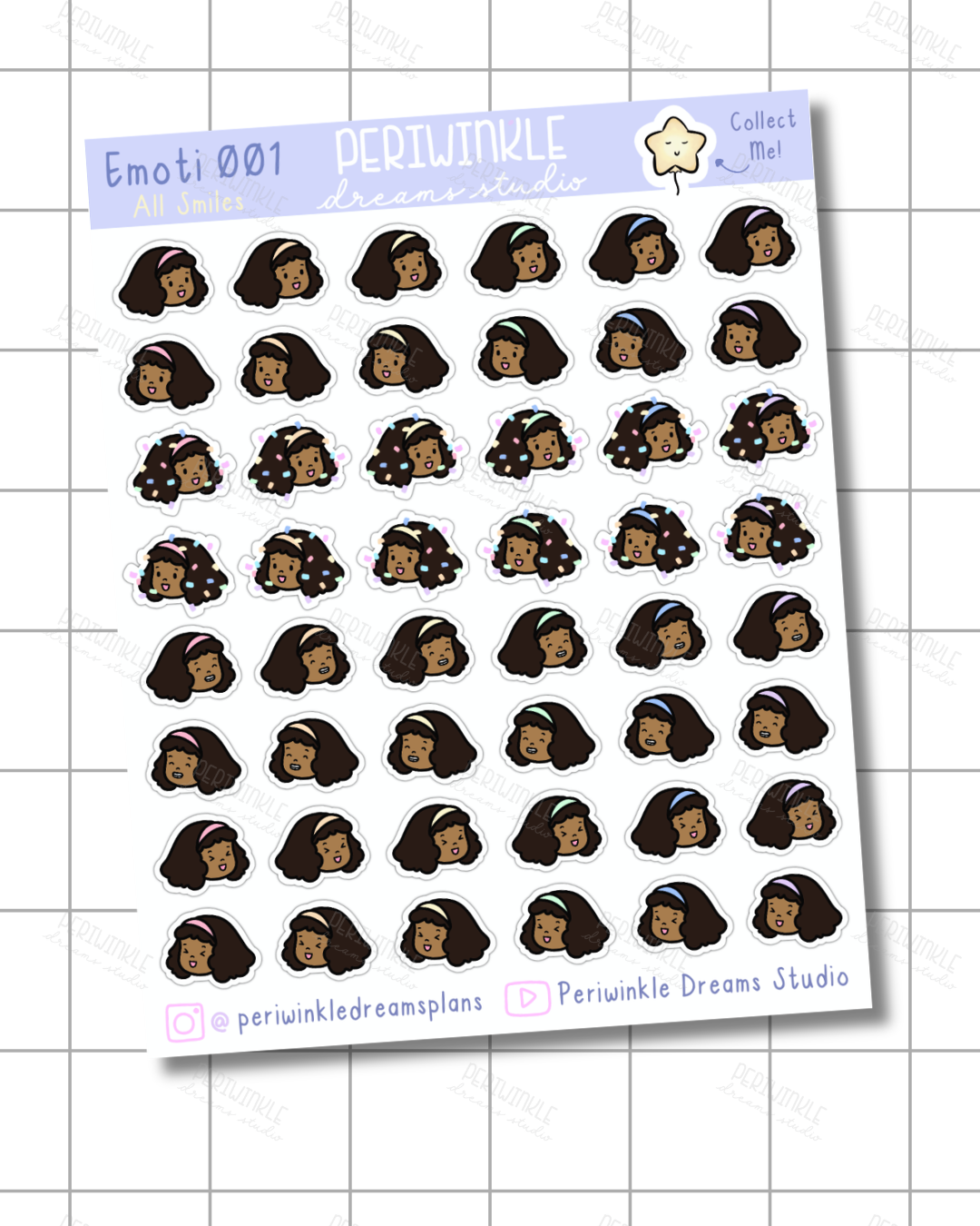 All Smiles Kiki Emoti Stickers