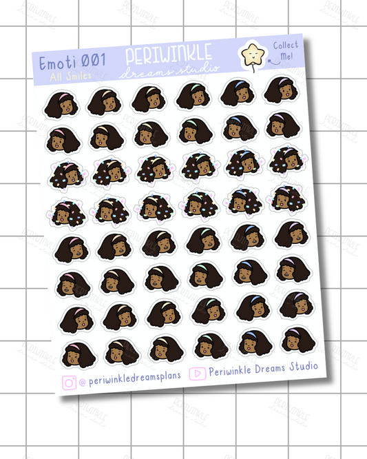 All Smiles Kiki Emoti Stickers