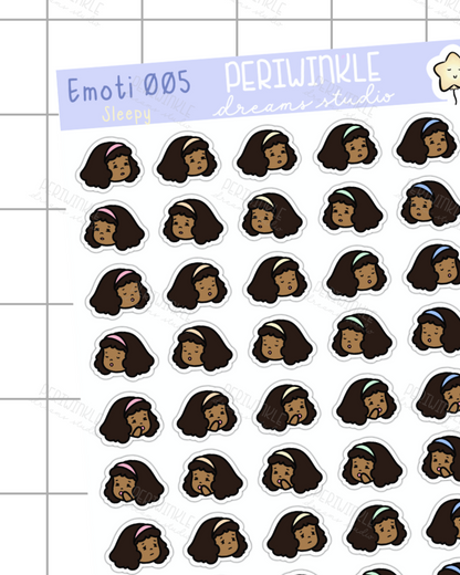 Sleepy Kiki Emoti Stickers