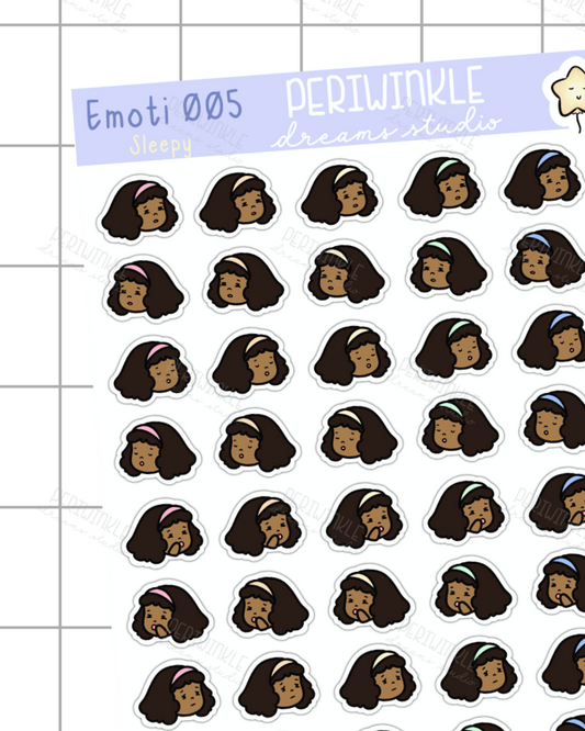 Sleepy Kiki Emoti Stickers