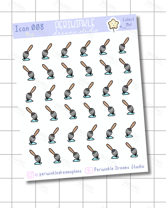 Mop Icon Planner Stickers