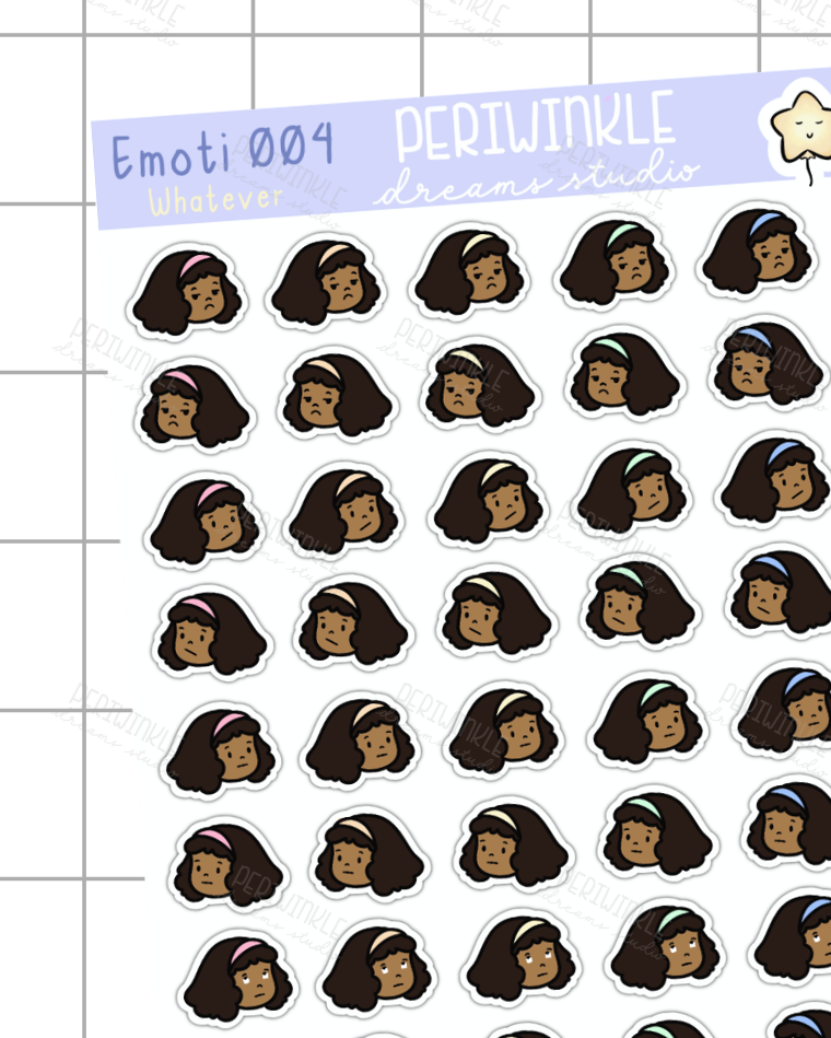Whatever Kiki Emoti Stickers