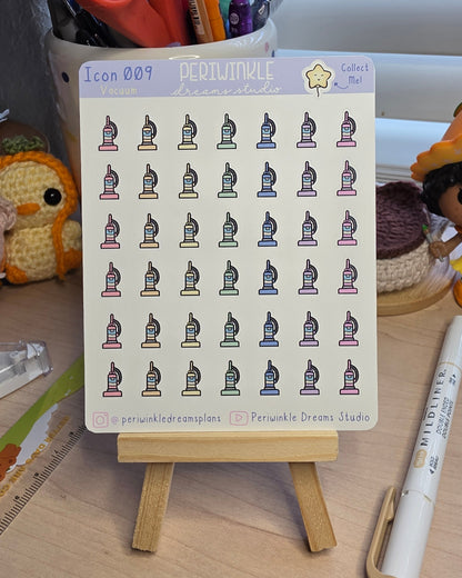 Vacuum Icon Planner Stickers
