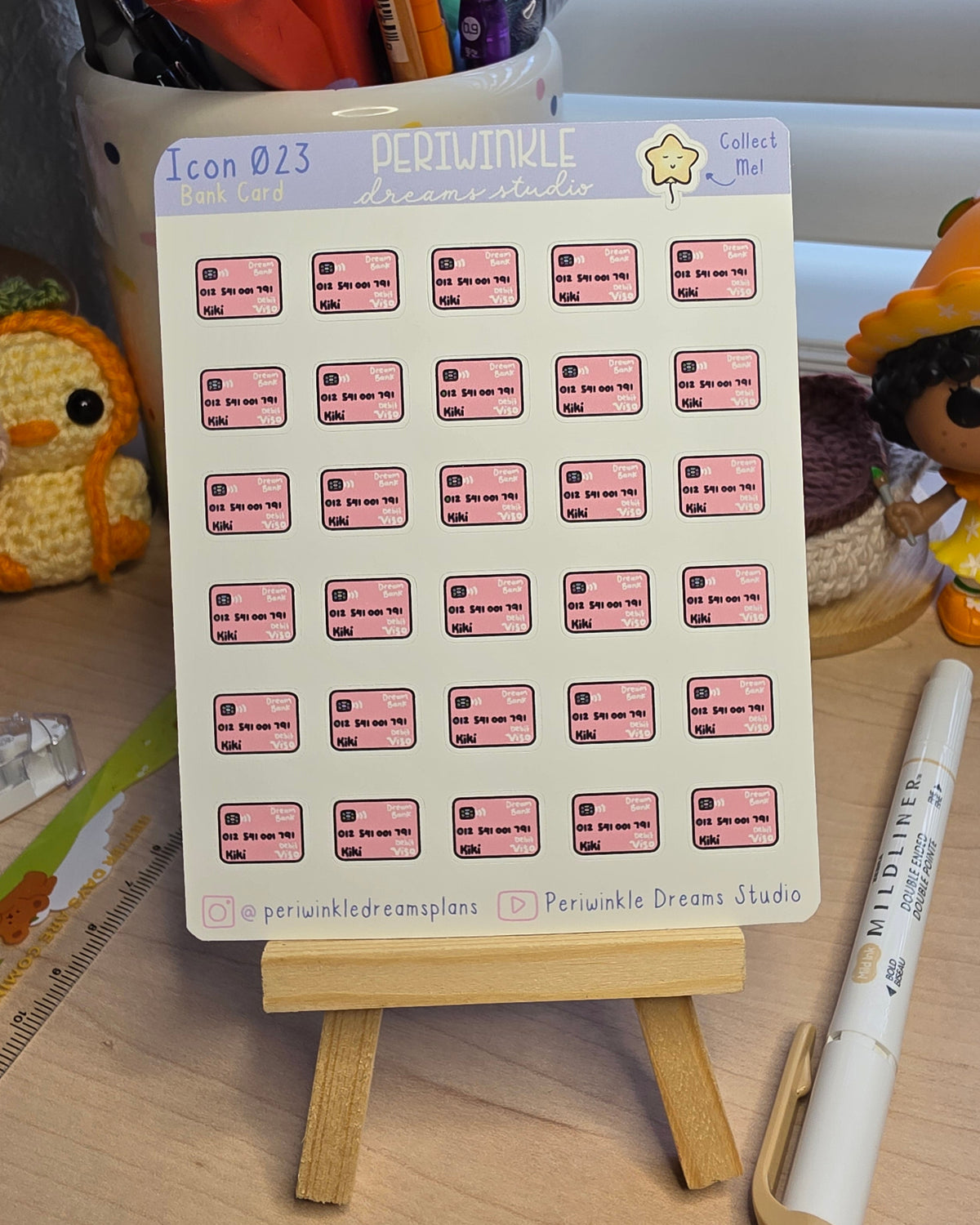 Bank Card Icon Planner Stickers