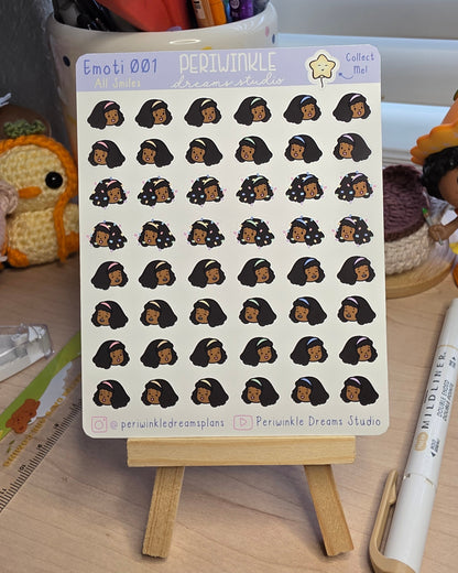 All Smiles Kiki Emoti Stickers