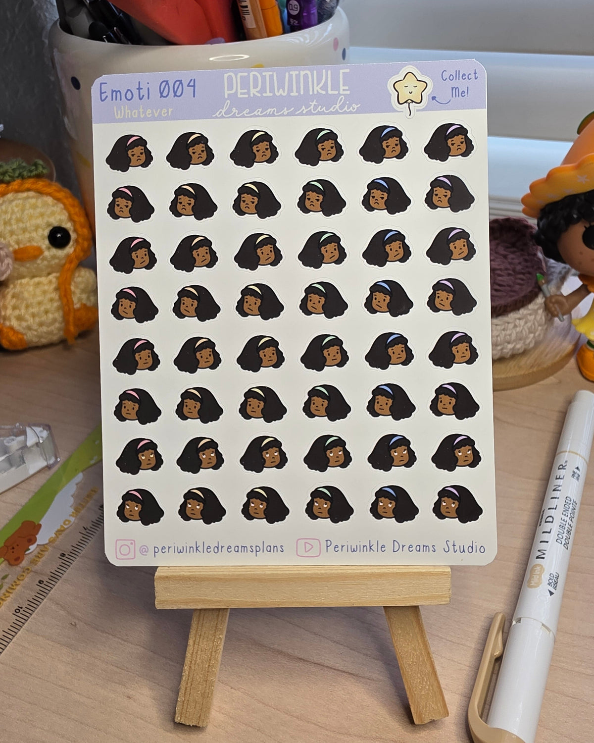 Whatever Kiki Emoti Stickers