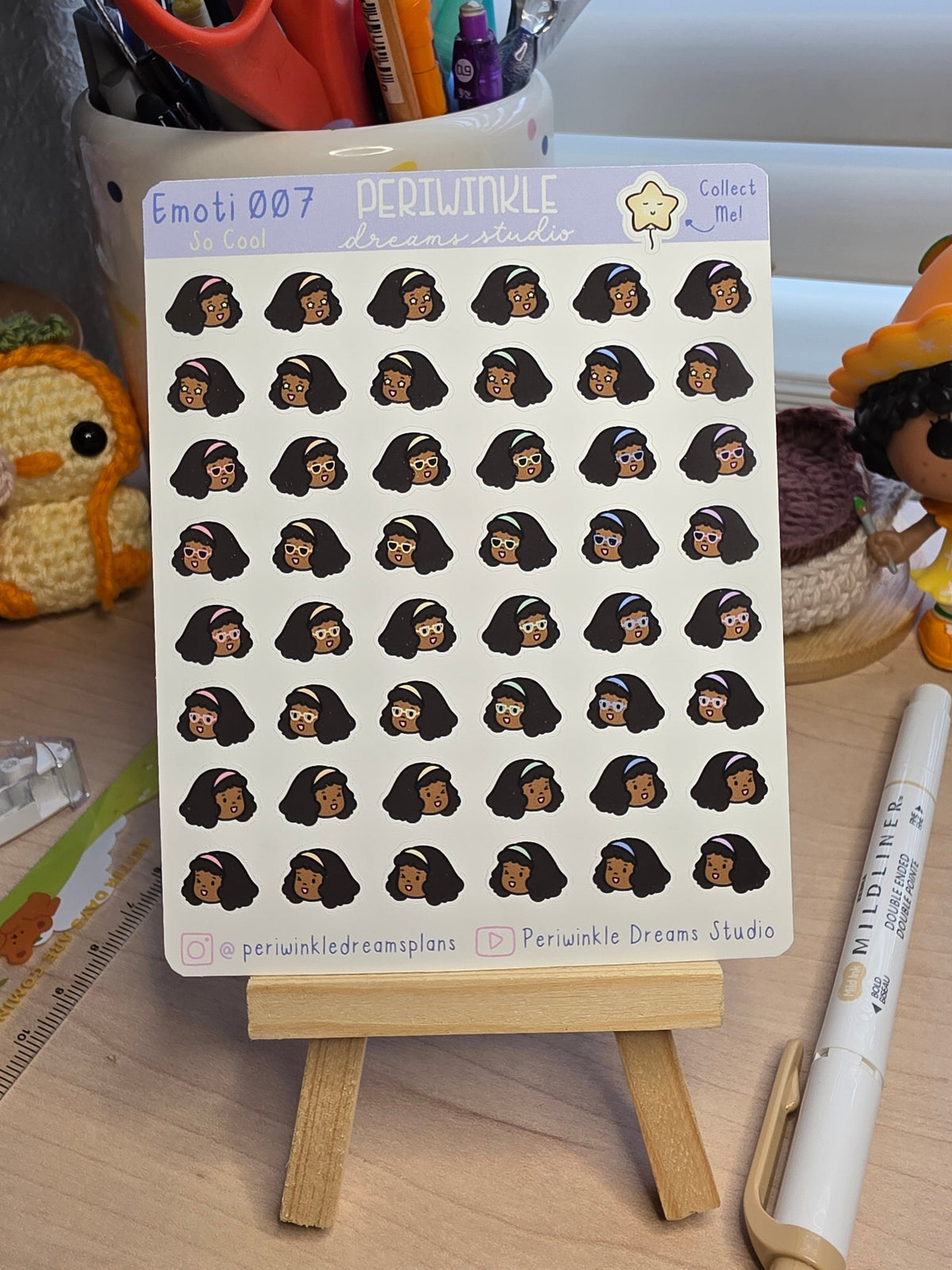 So Cool Kiki Emoti Stickers
