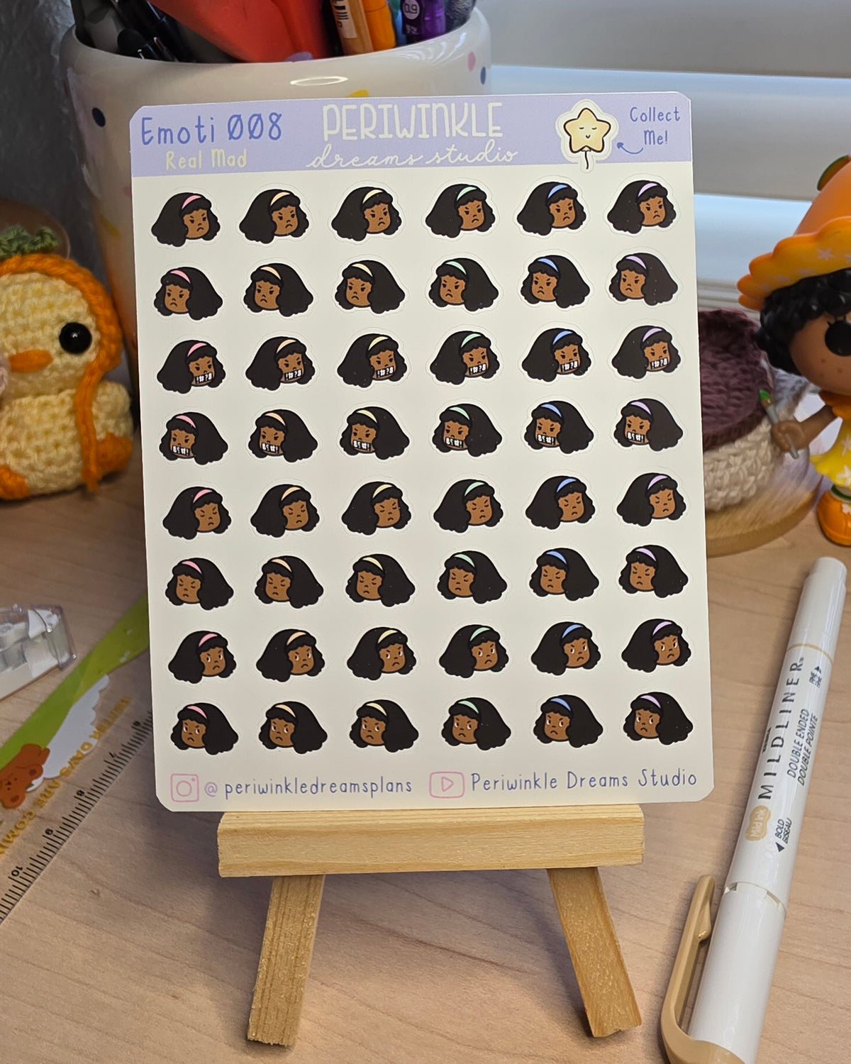 Real Mad Kiki Emoti Stickers