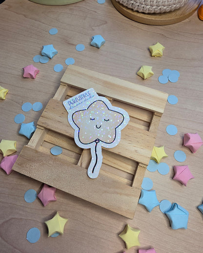 Star Balloon Die Cut Sticker