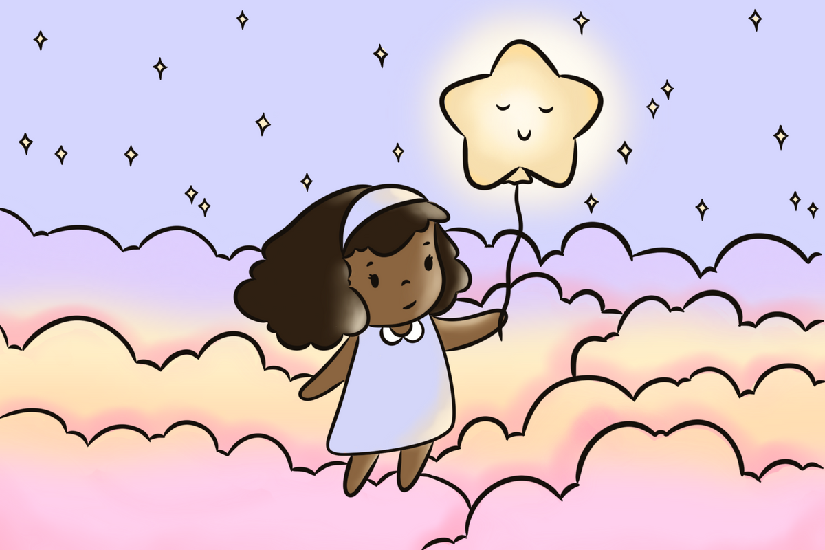 Periwinkle Dreams Studio logo featuring original character Kiki