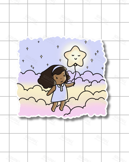 Periwinkle Dreams Die Cut Sticker
